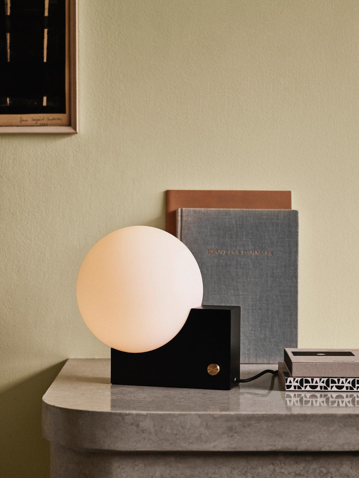 Block Globe Table Lamp