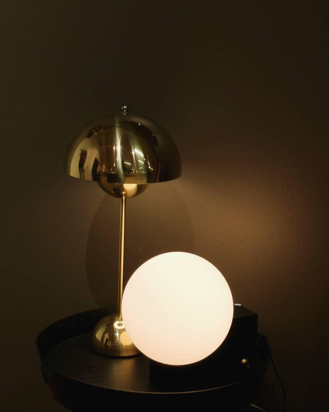 Block Globe Table Lamp