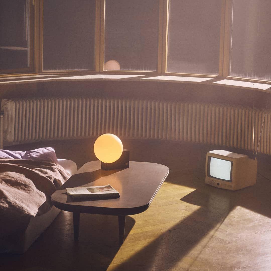 Block Globe Table Lamp
