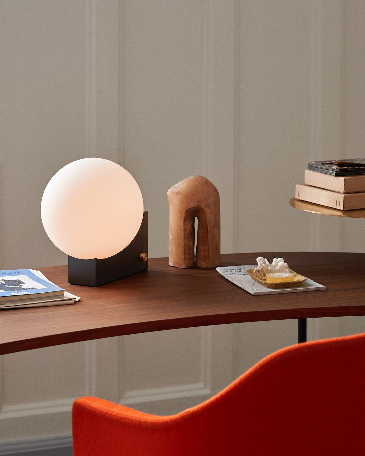 Block Globe Table Lamp