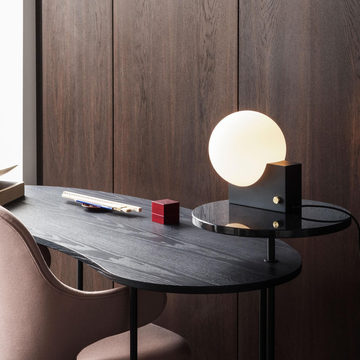 Block Globe Table Lamp