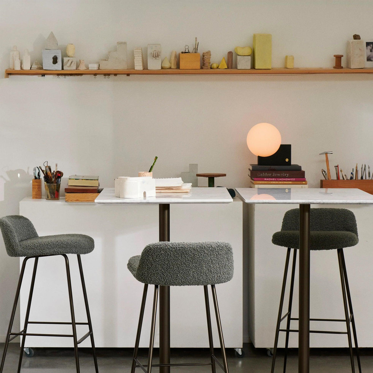 Block Globe Table Lamp