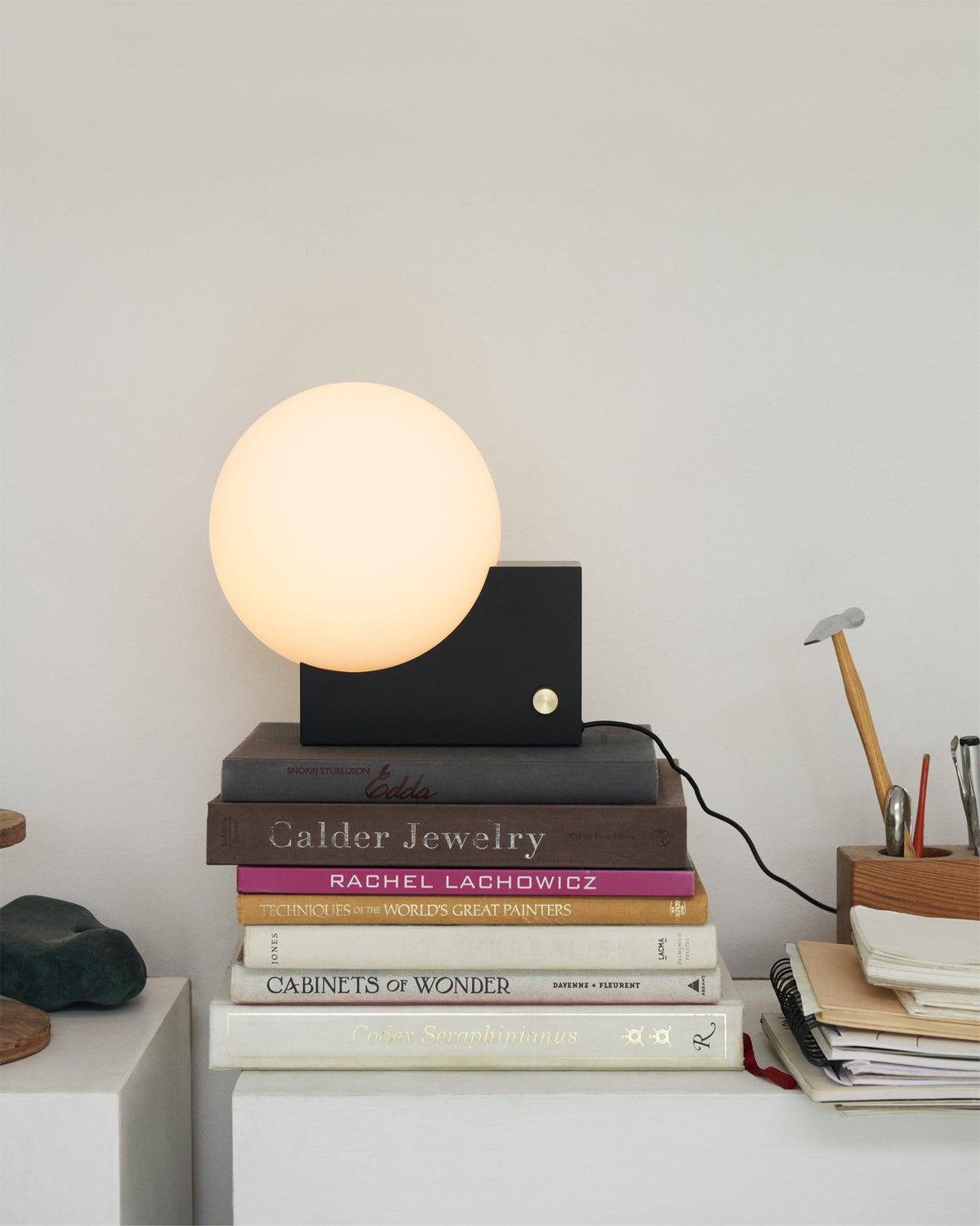 Block Globe Table Lamp