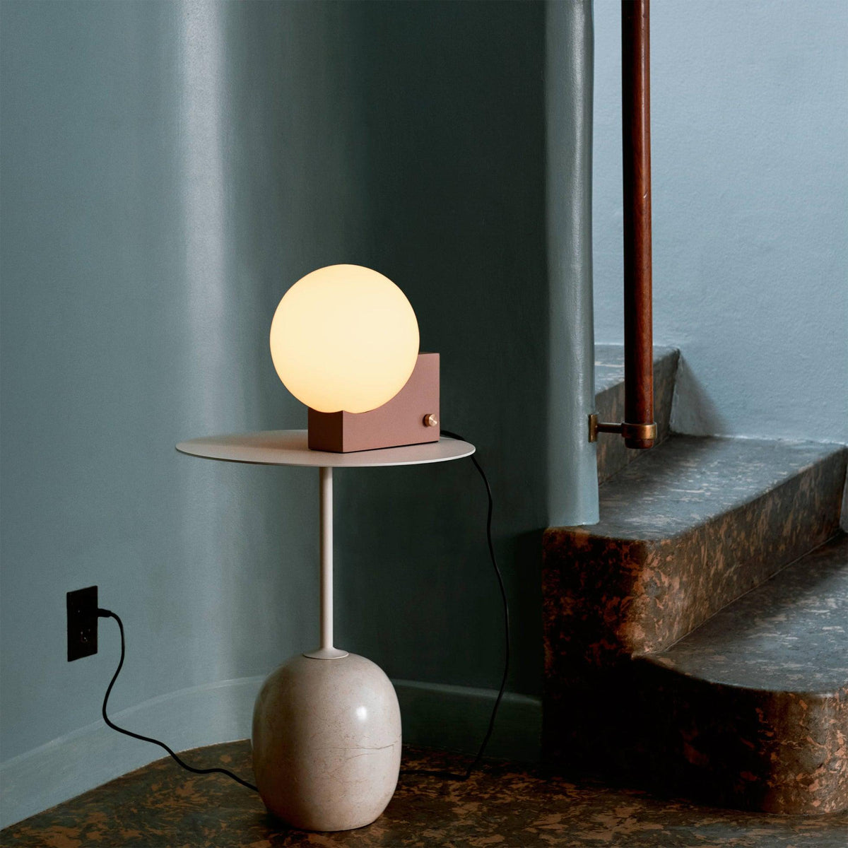 Block Globe Table Lamp
