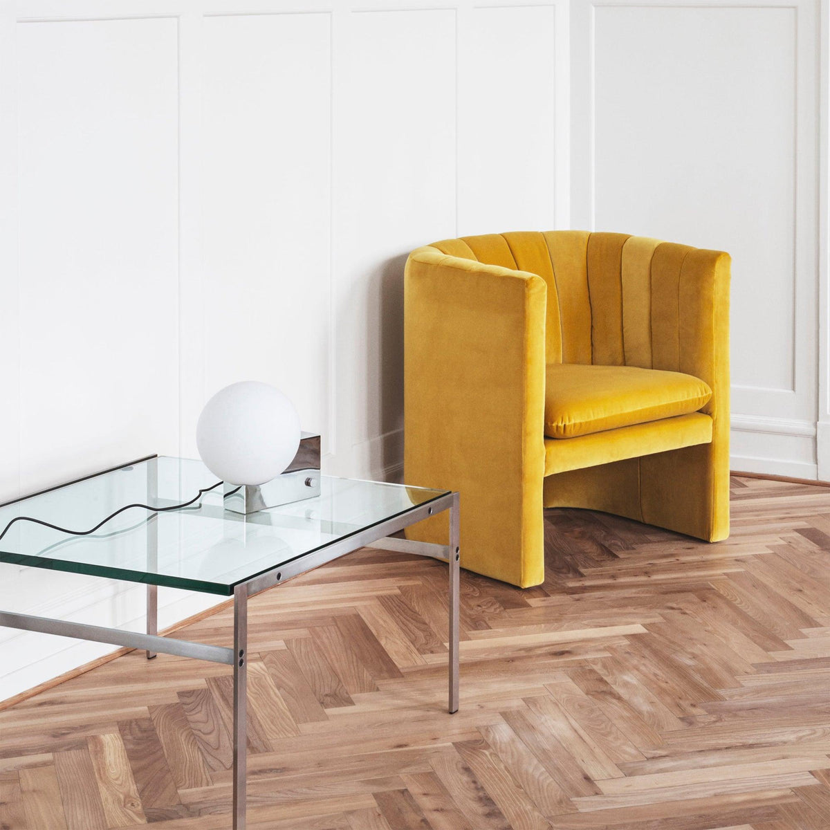 Block Globe Table Lamp