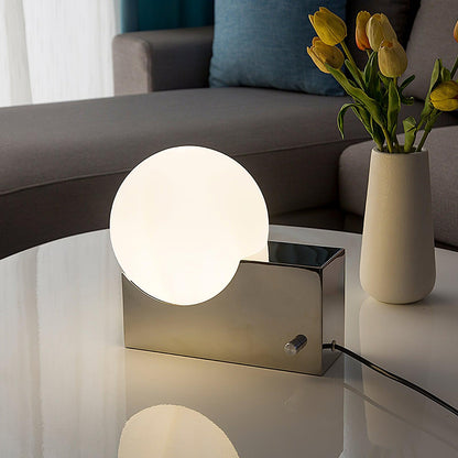 Block Globe Table Lamp
