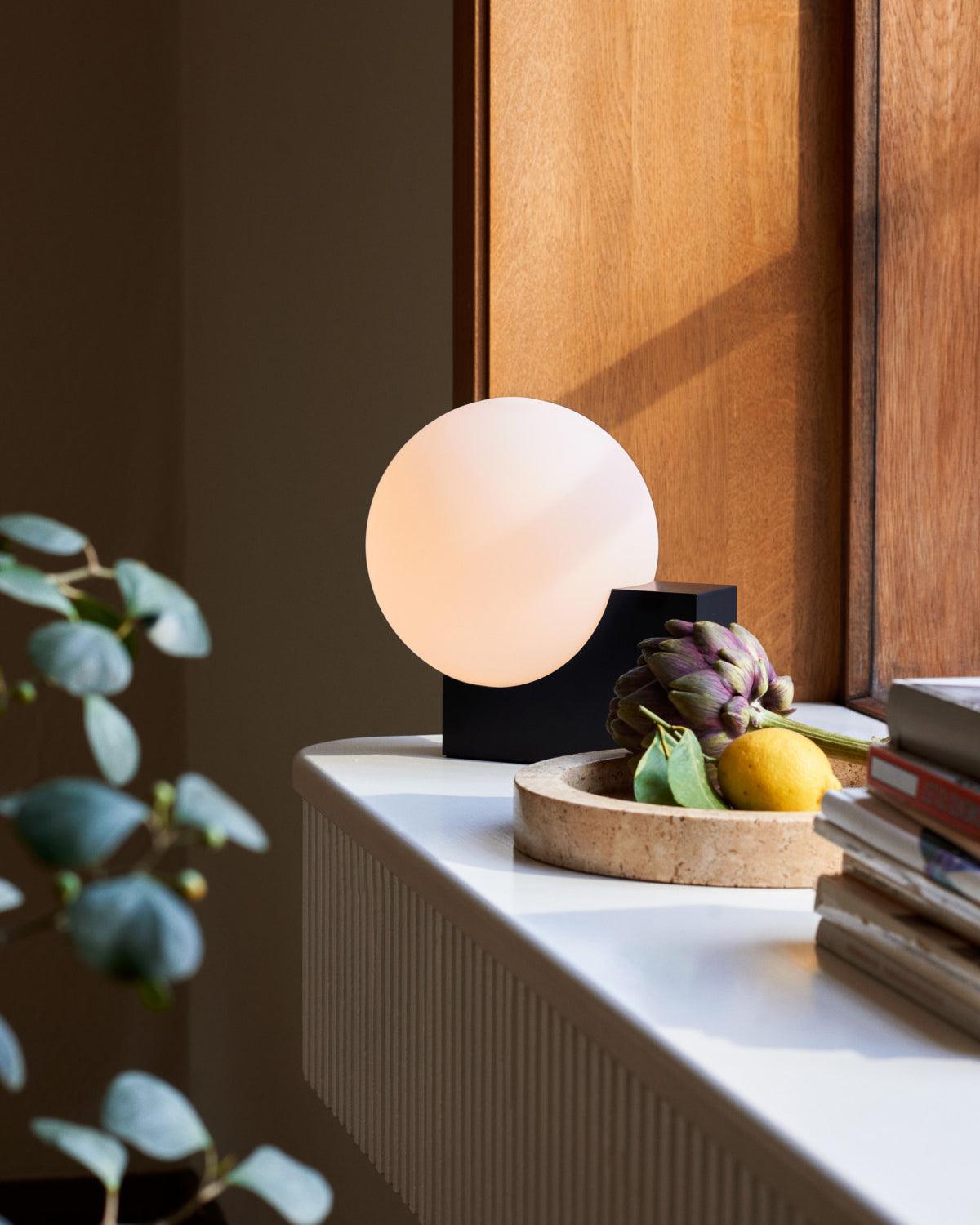 Block Globe Table Lamp