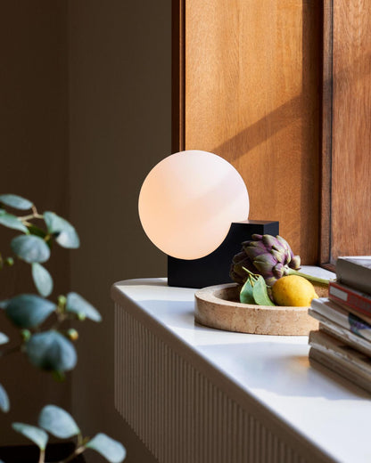 Block Globe Table Lamp