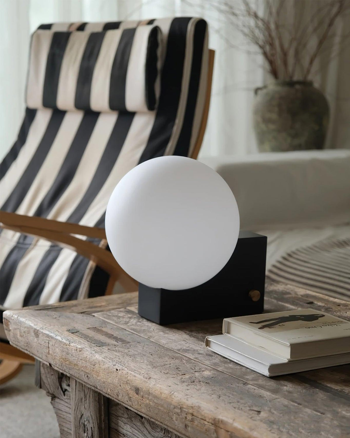 Block Globe Table Lamp
