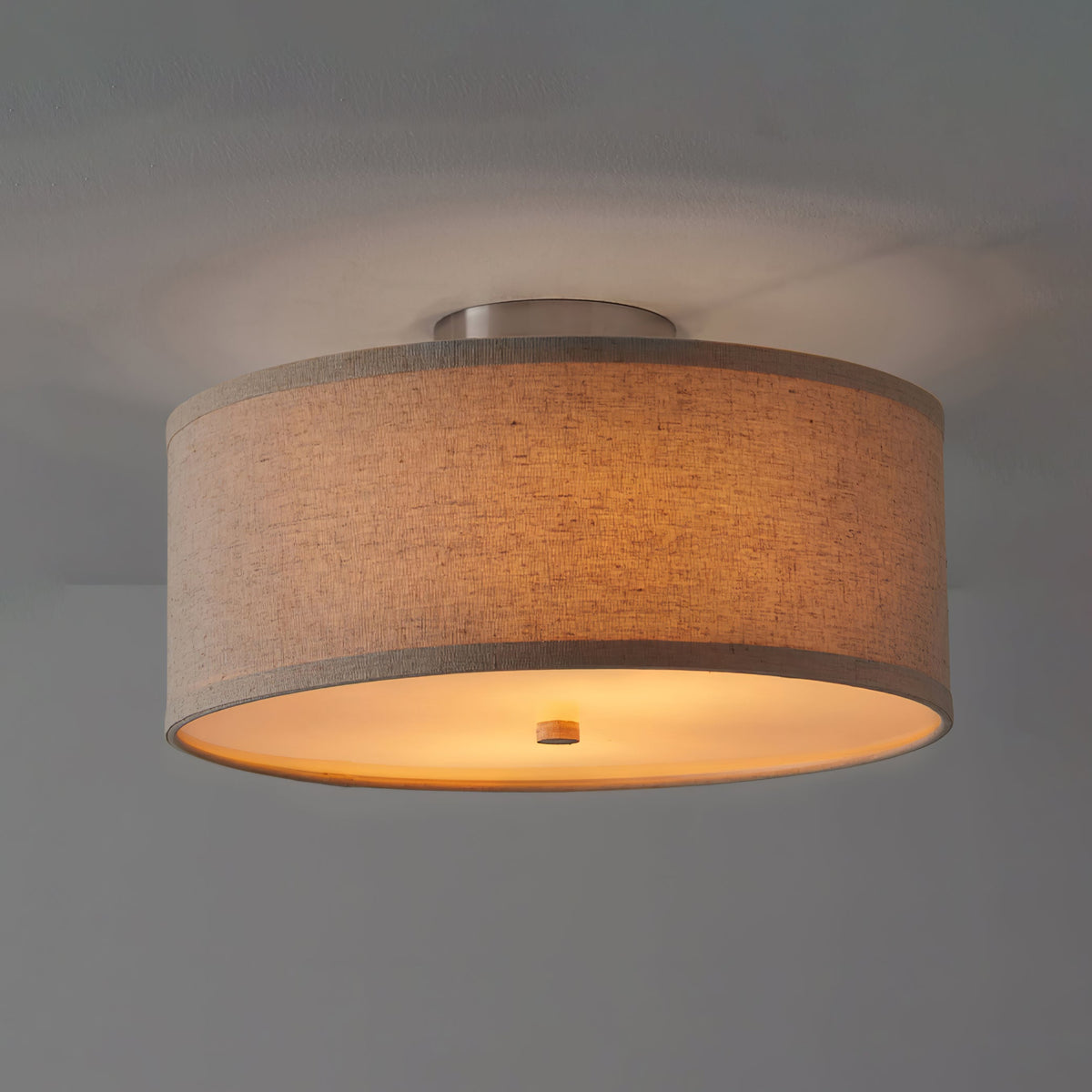 Haven Linen Ceiling Light