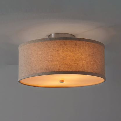 Haven Linen Ceiling Light