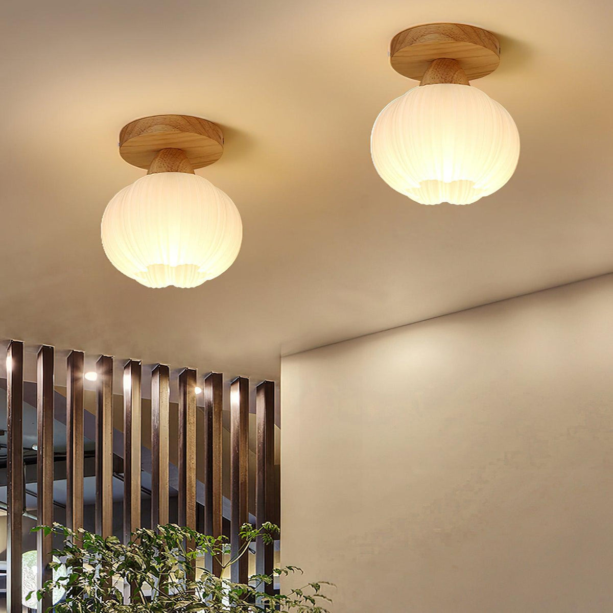 Fold Globe Ceiling Light
