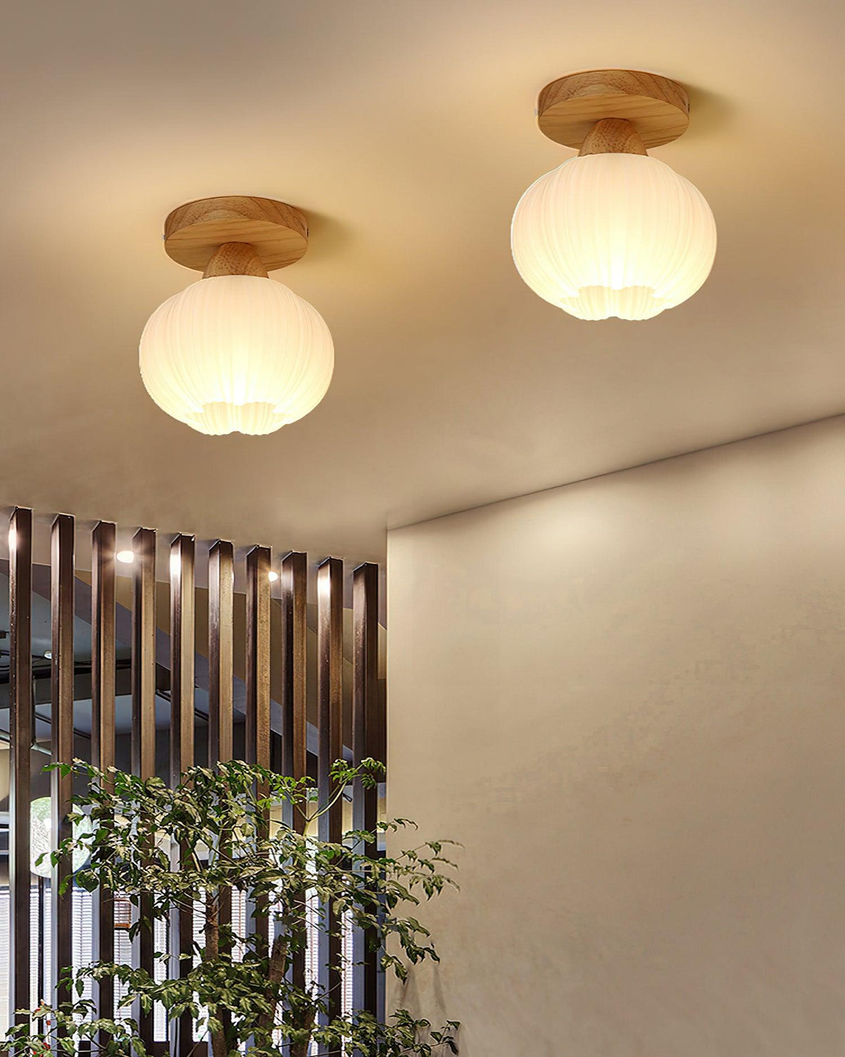Fold Globe Ceiling Light