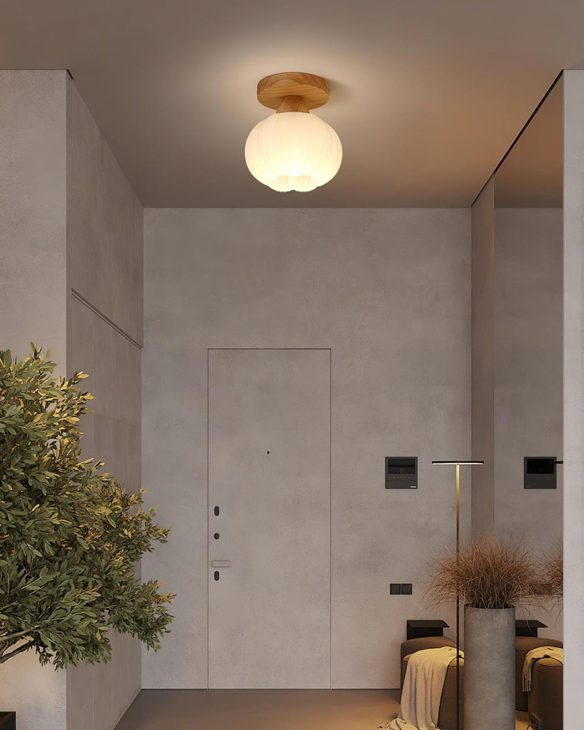 Fold Globe Ceiling Light