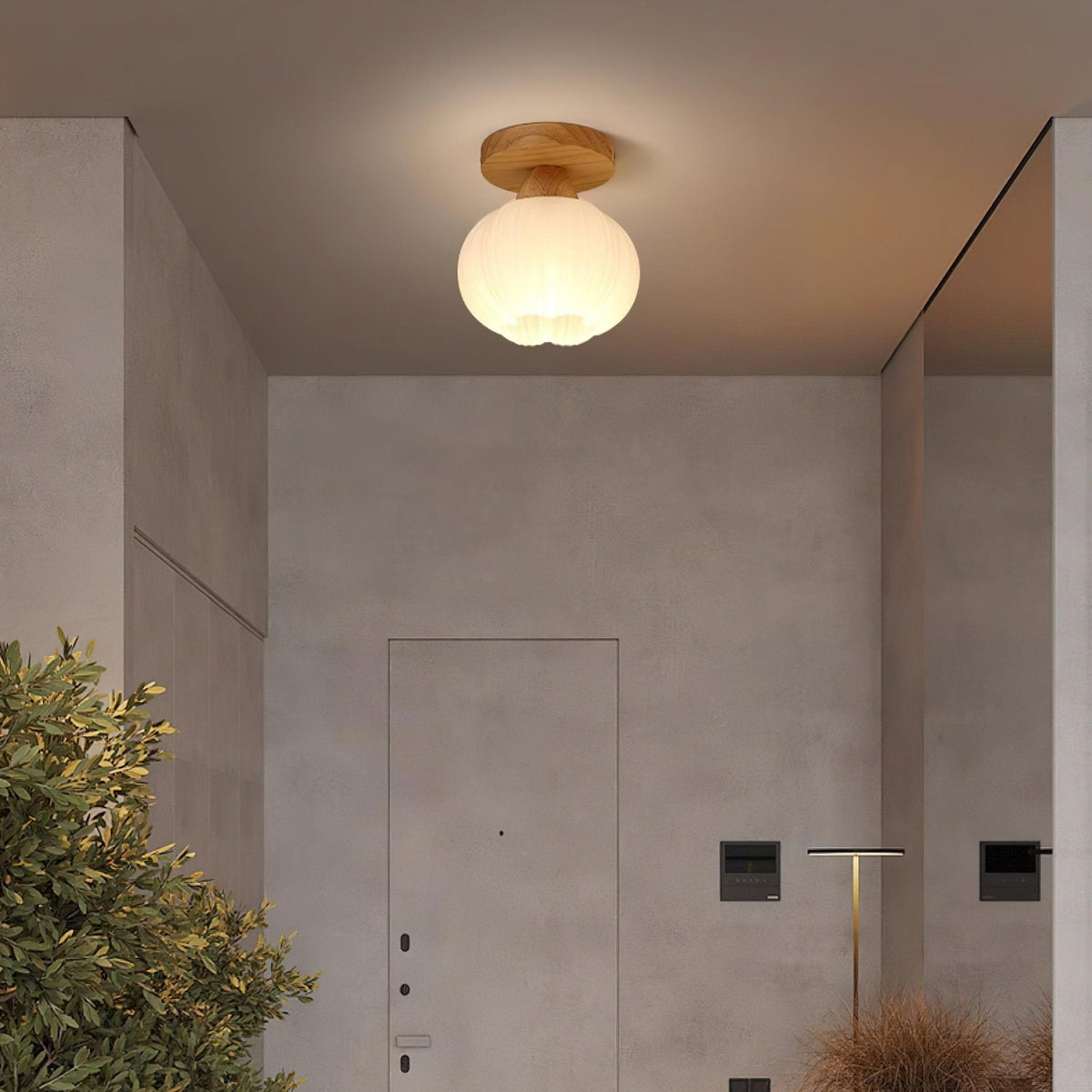 Fold Globe Ceiling Light