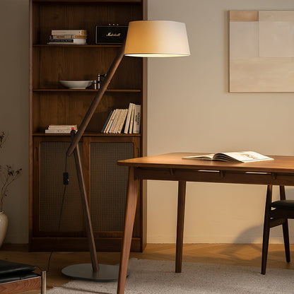 Angle Timber Floor Lamp