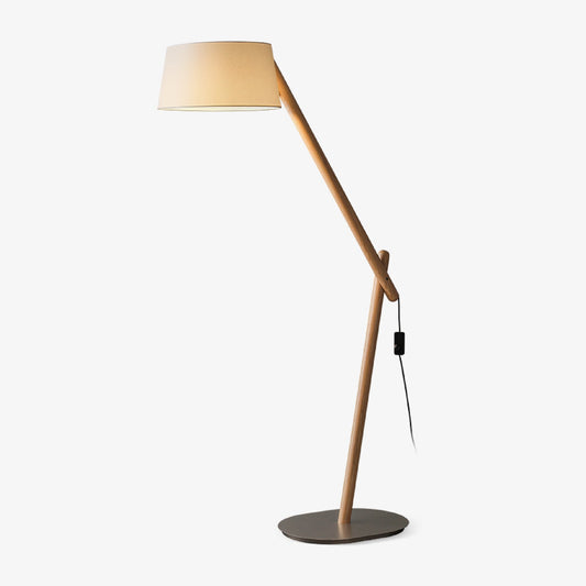 Angle Timber Floor Lamp