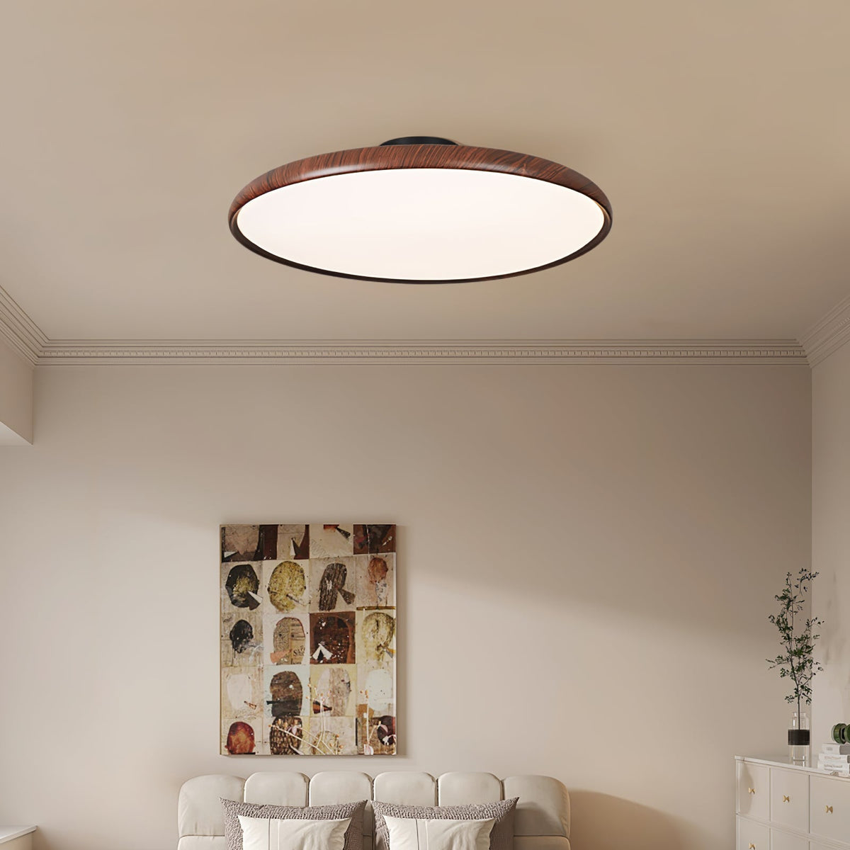 Timber Halo Ceiling Light