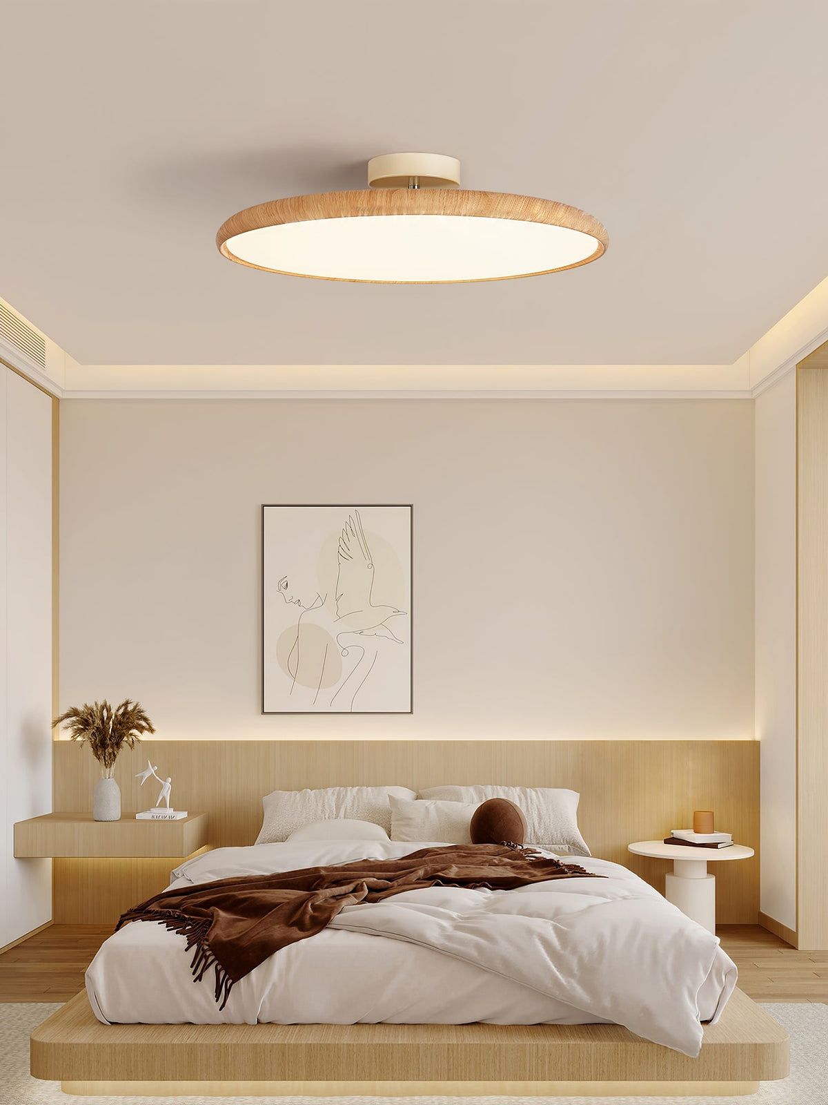 Timber Halo Ceiling Light