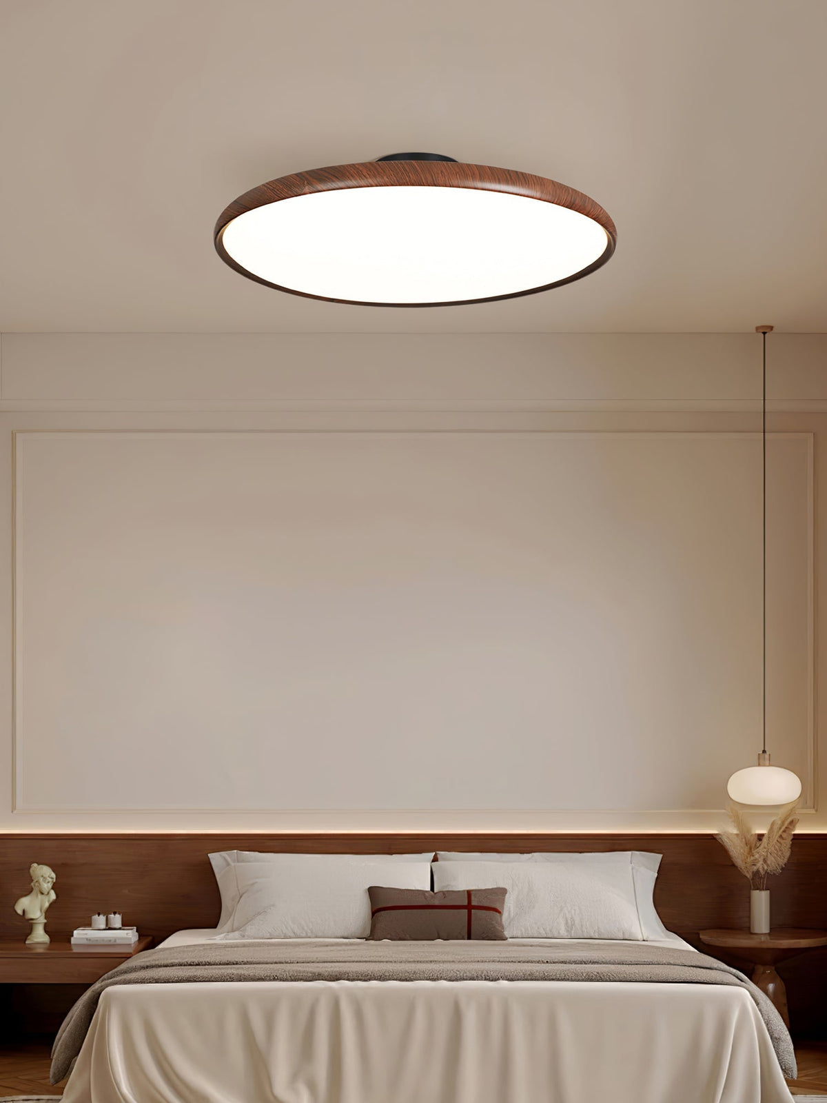 Timber Halo Ceiling Light