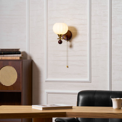 Reed Globe Wall Light