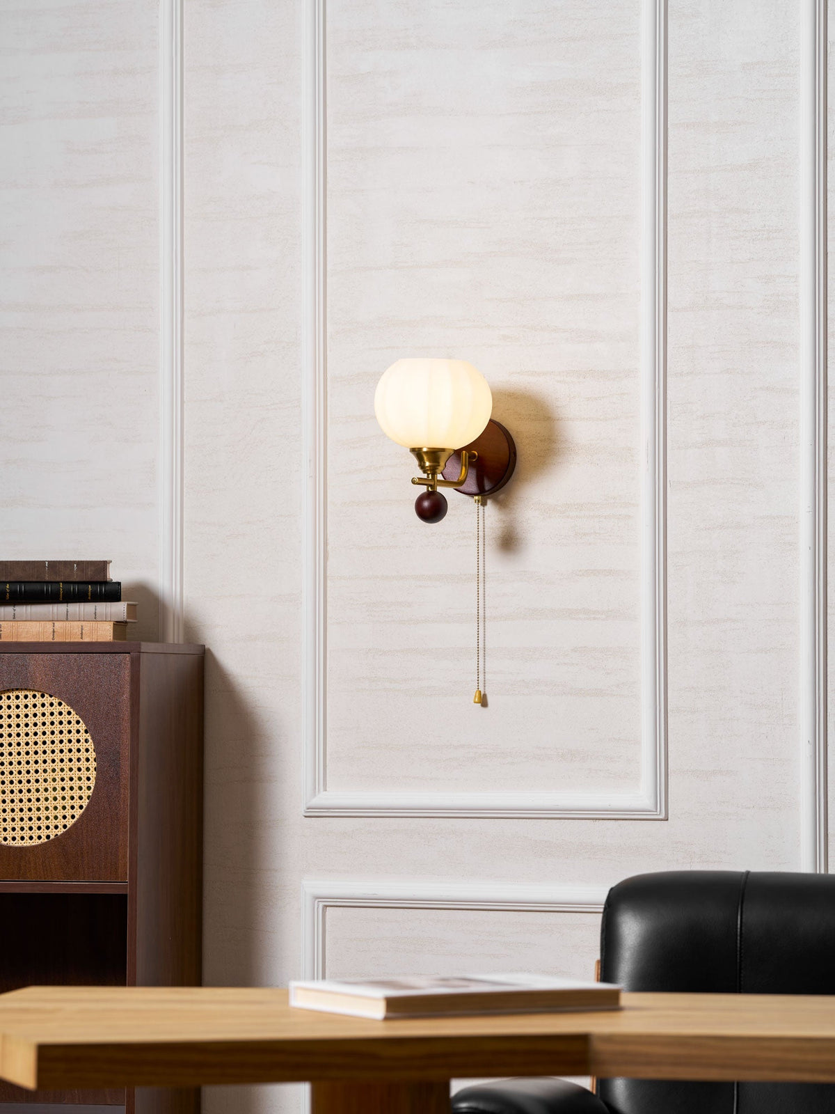 Reed Globe Wall Light