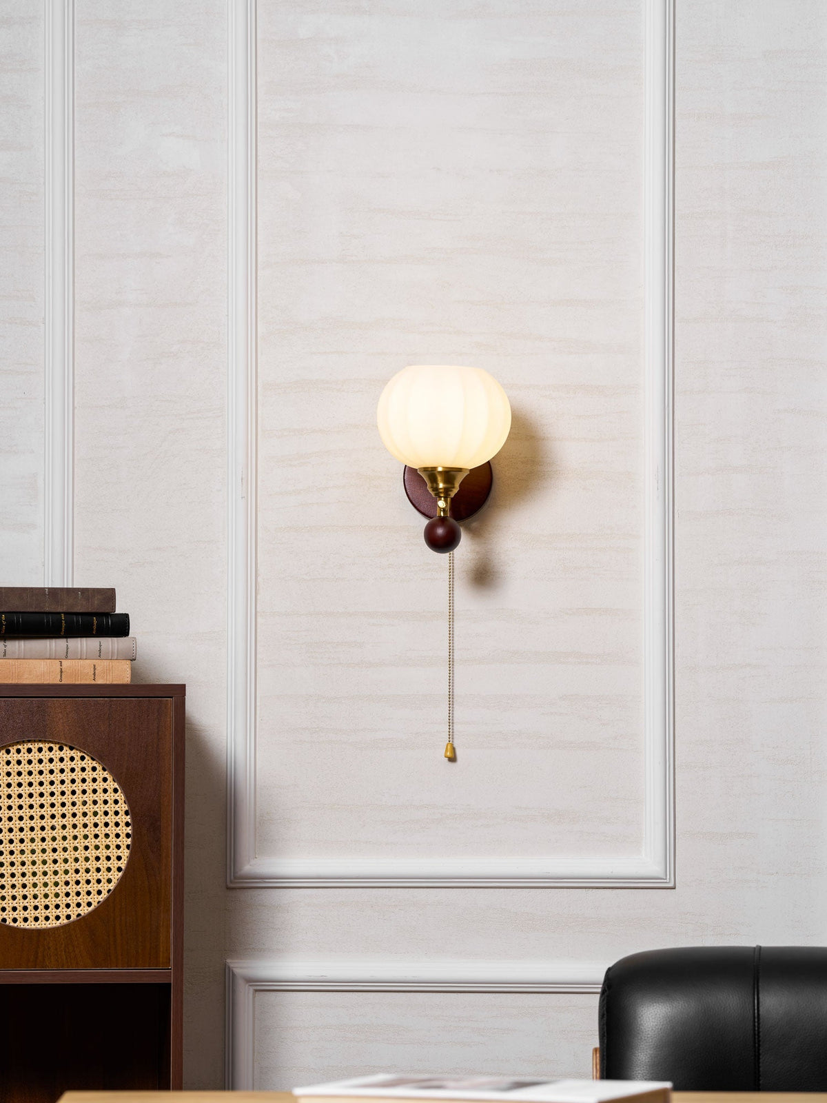 Reed Globe Wall Light