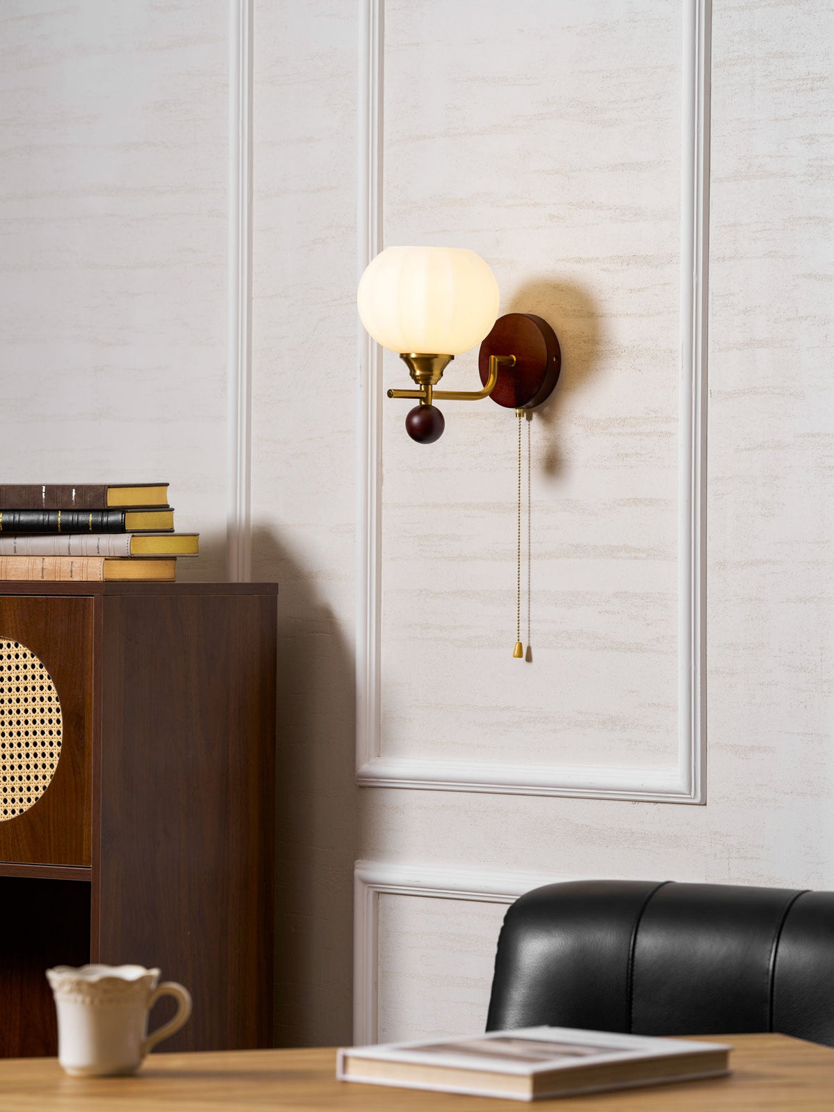 Reed Globe Wall Light