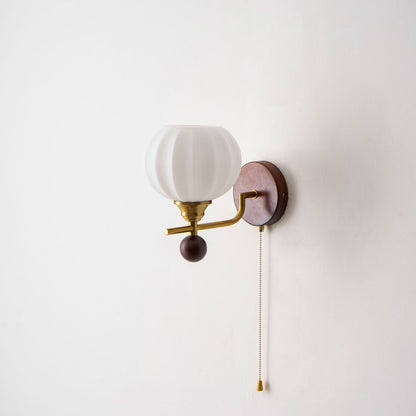 Reed Globe Wall Light