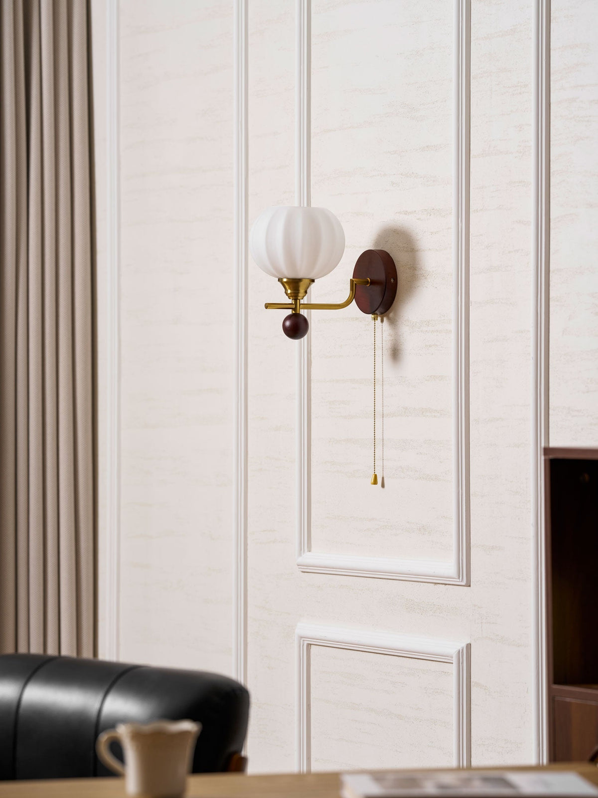 Reed Globe Wall Light
