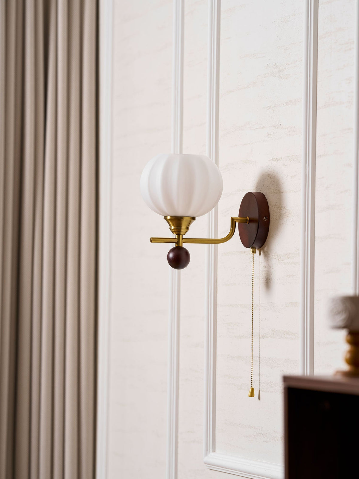 Reed Globe Wall Light
