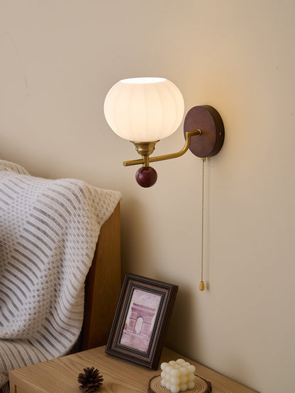 Reed Globe Wall Light