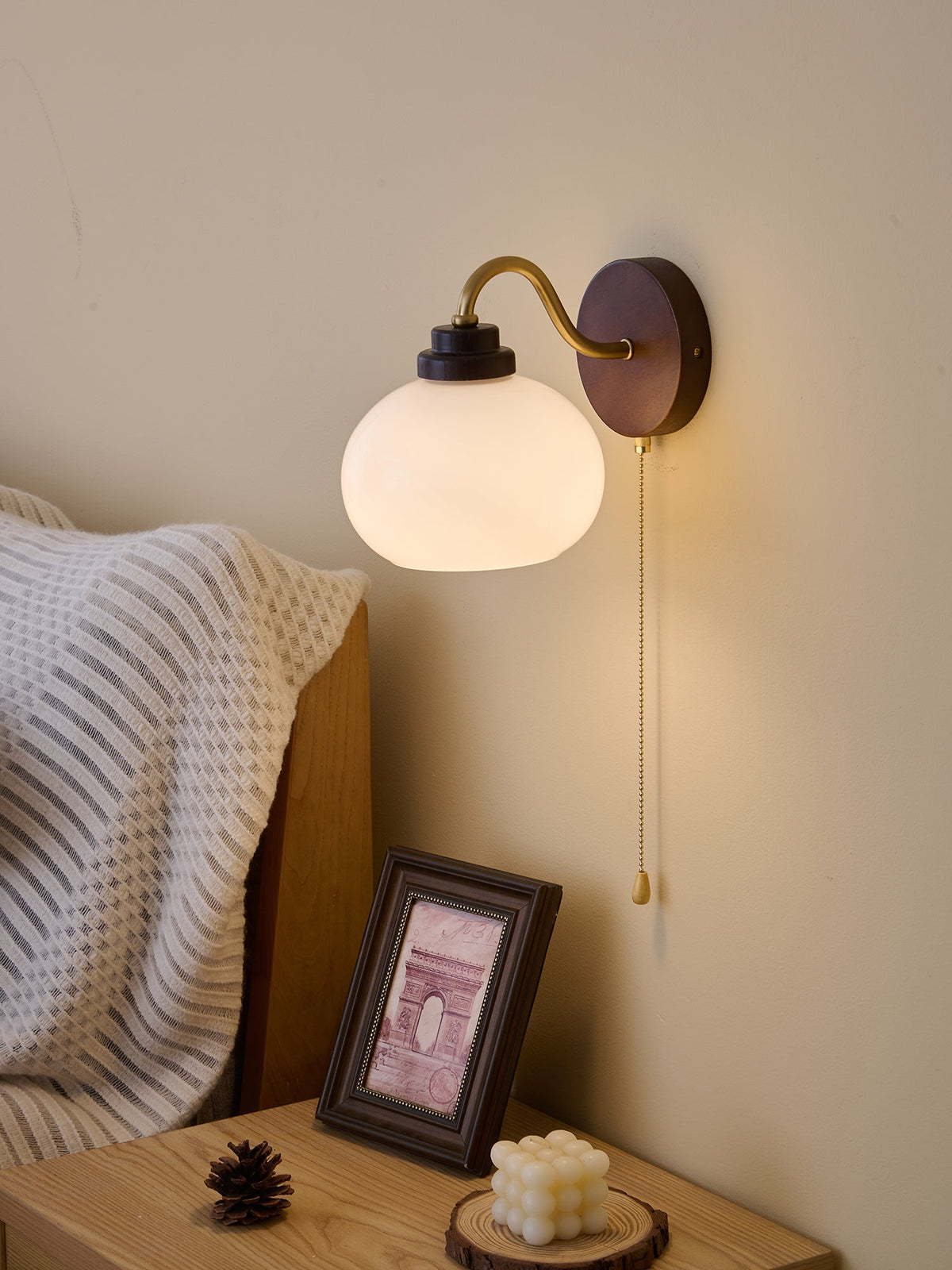 Reed Globe Wall Light