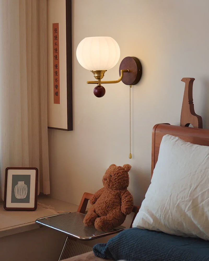 Reed Globe Wall Light