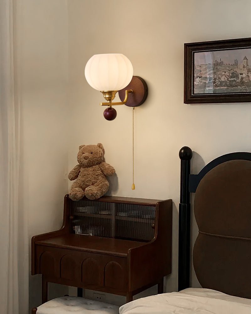 Reed Globe Wall Light