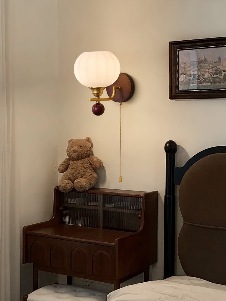 Reed Globe Wall Light