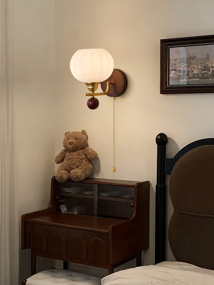 Reed Globe Wall Light