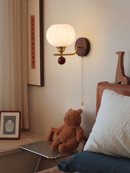 Reed Globe Wall Light