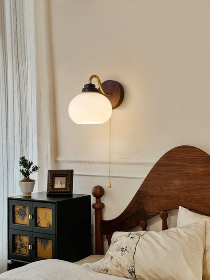 Reed Globe Wall Light