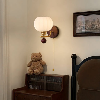 Reed Globe Wall Light