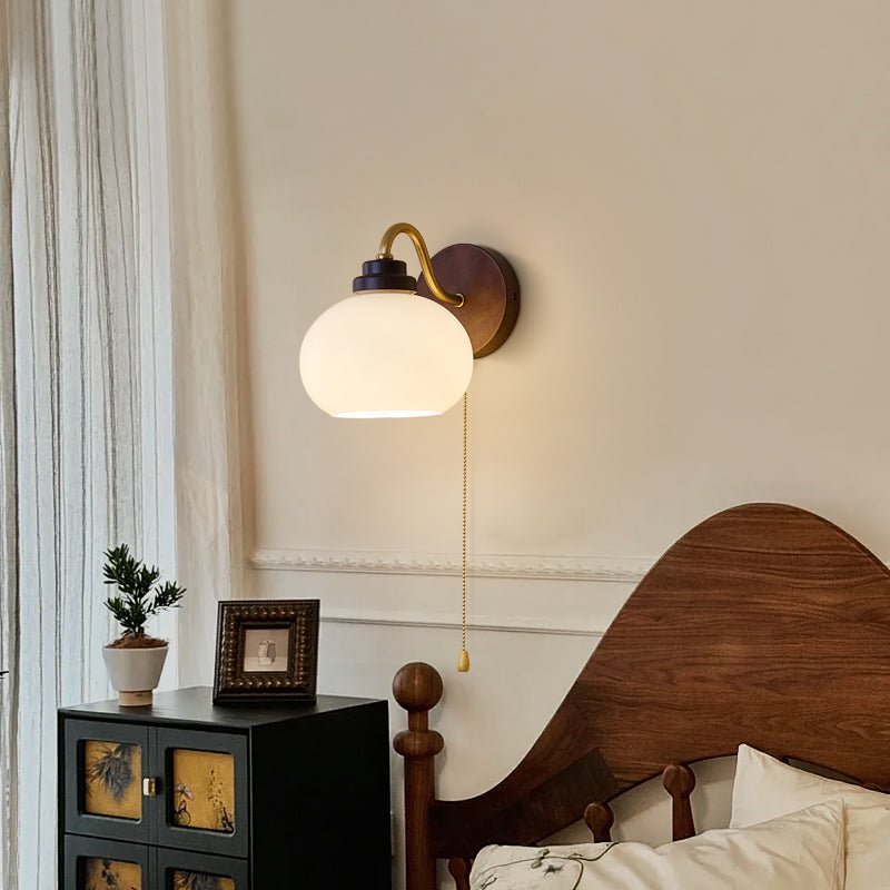 Reed Globe Wall Light