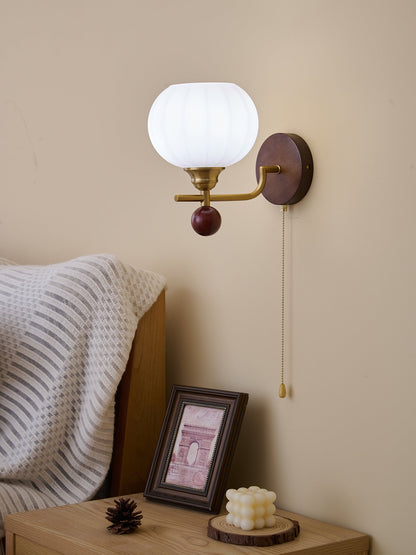 Reed Globe Wall Light