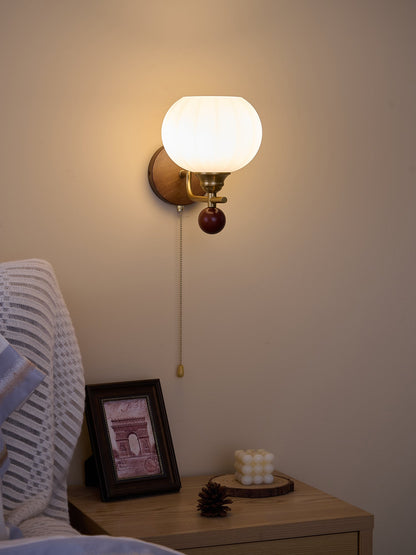 Reed Globe Wall Light