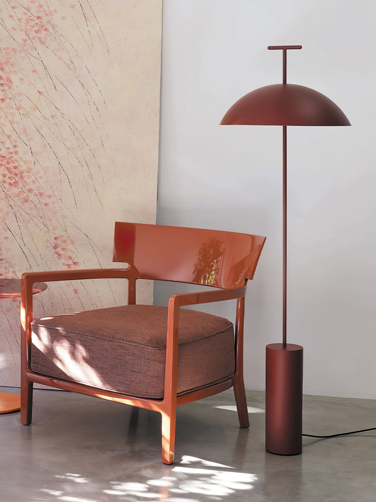 Obsidian Dome Floor Lamp