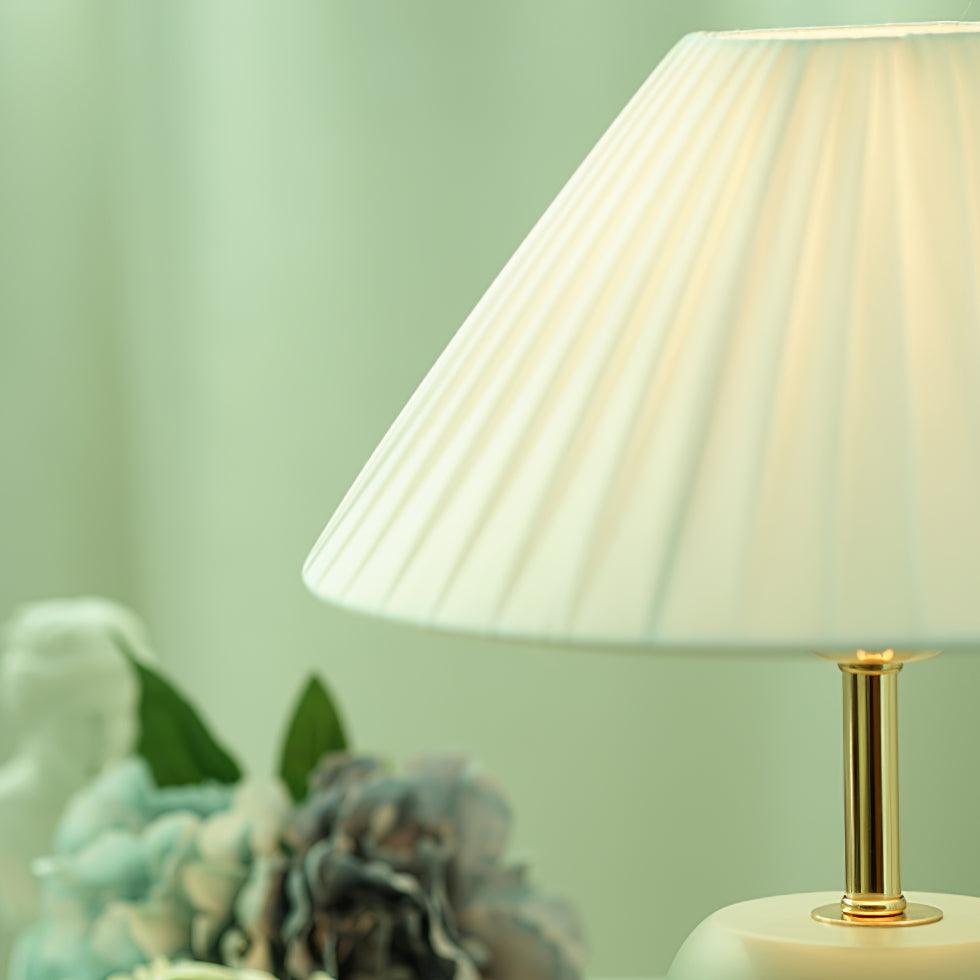 Sage Pleat Table Lamp