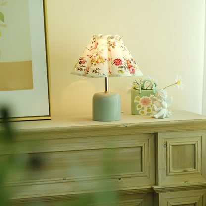 Sage Pleat Table Lamp