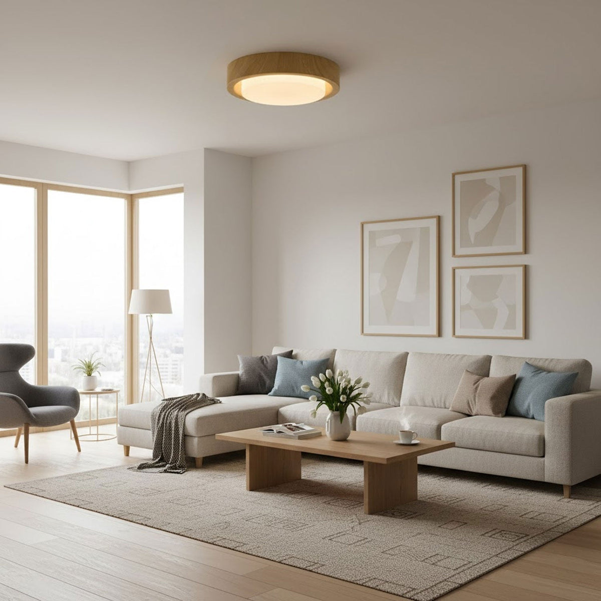 Bower Ring Ceiling Light