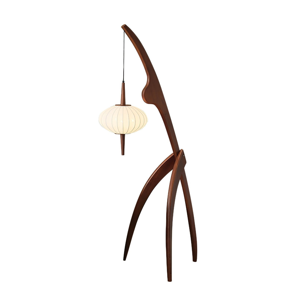 Bow Timber Floor Lamp