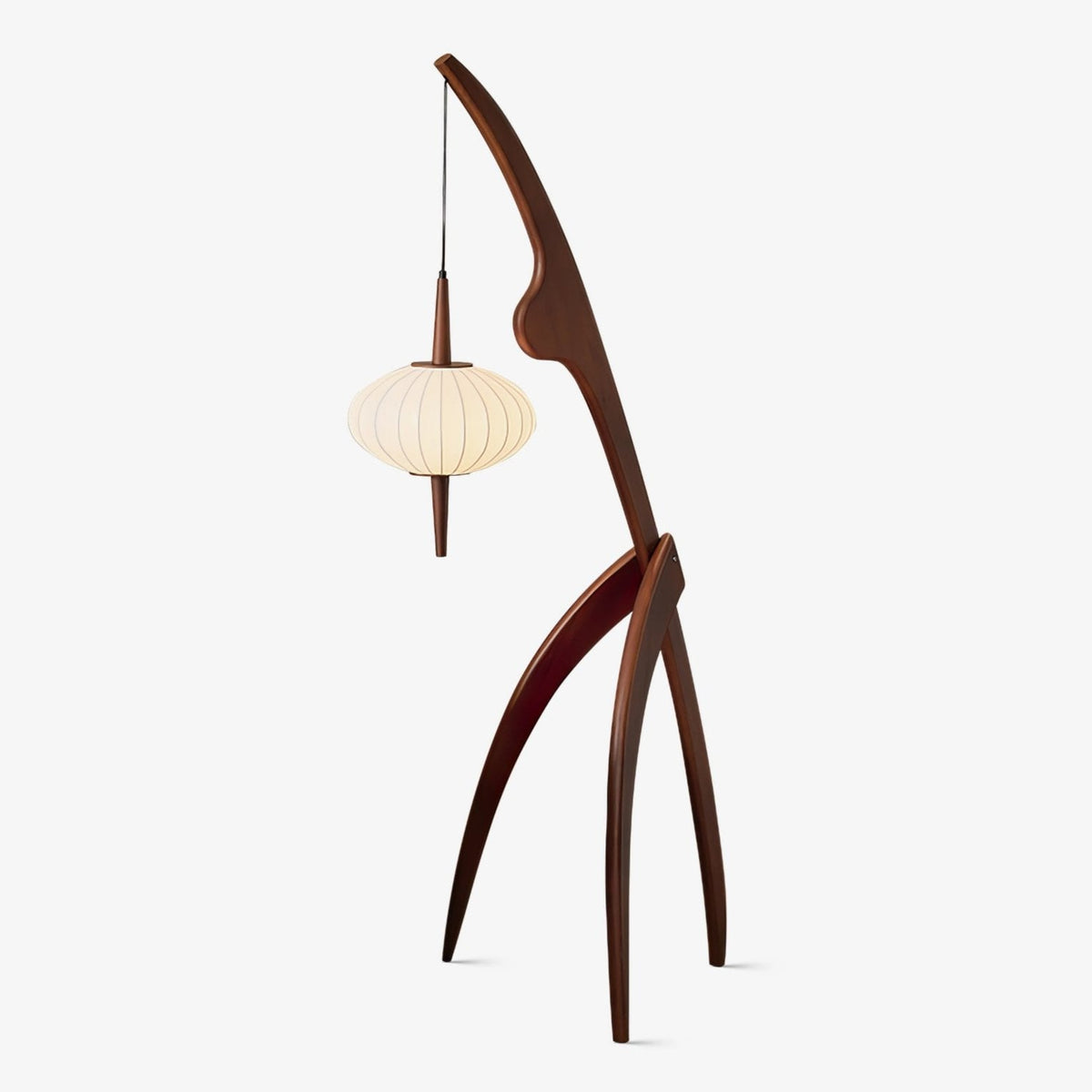 Bow Timber Floor Lamp
