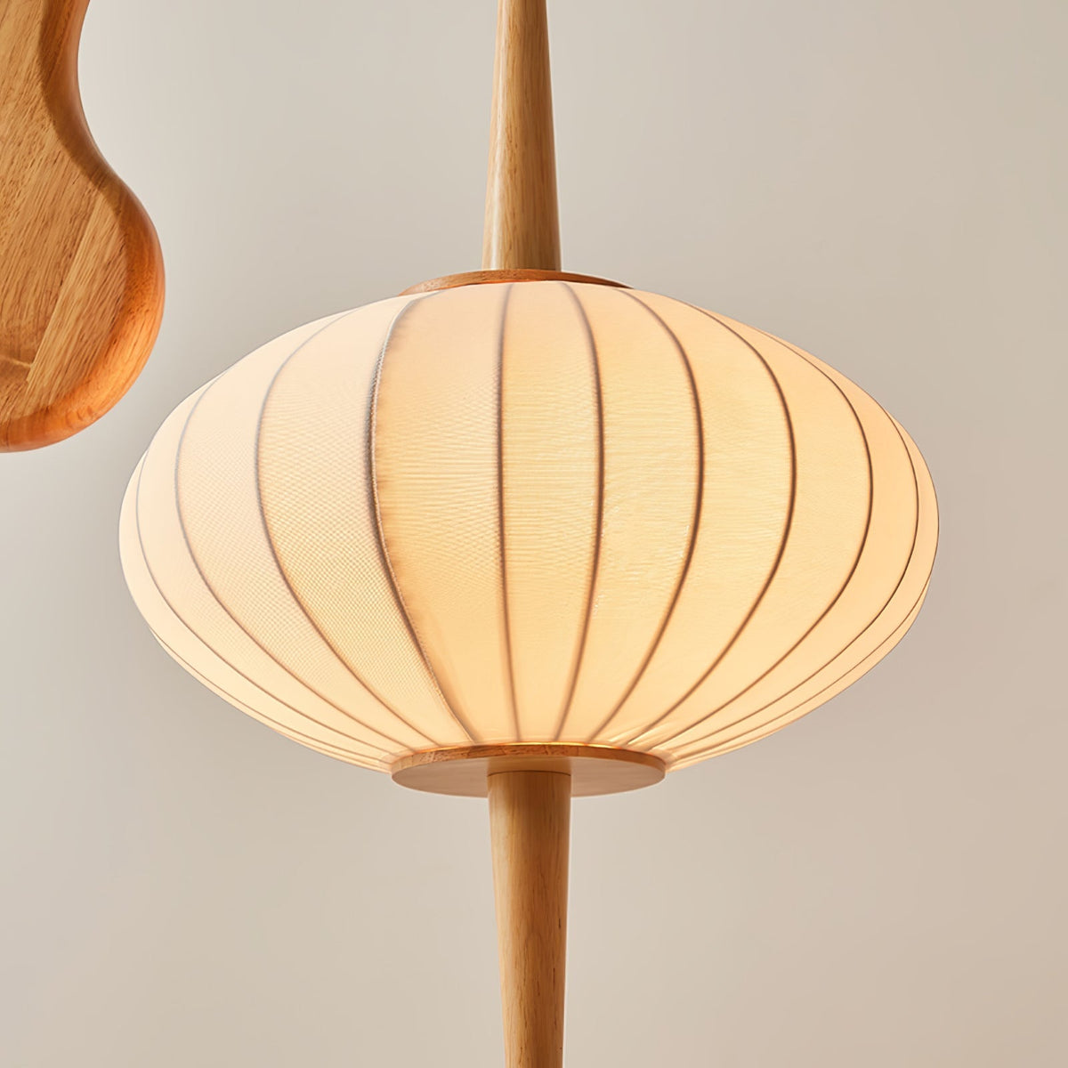 Bow Timber Floor Lamp